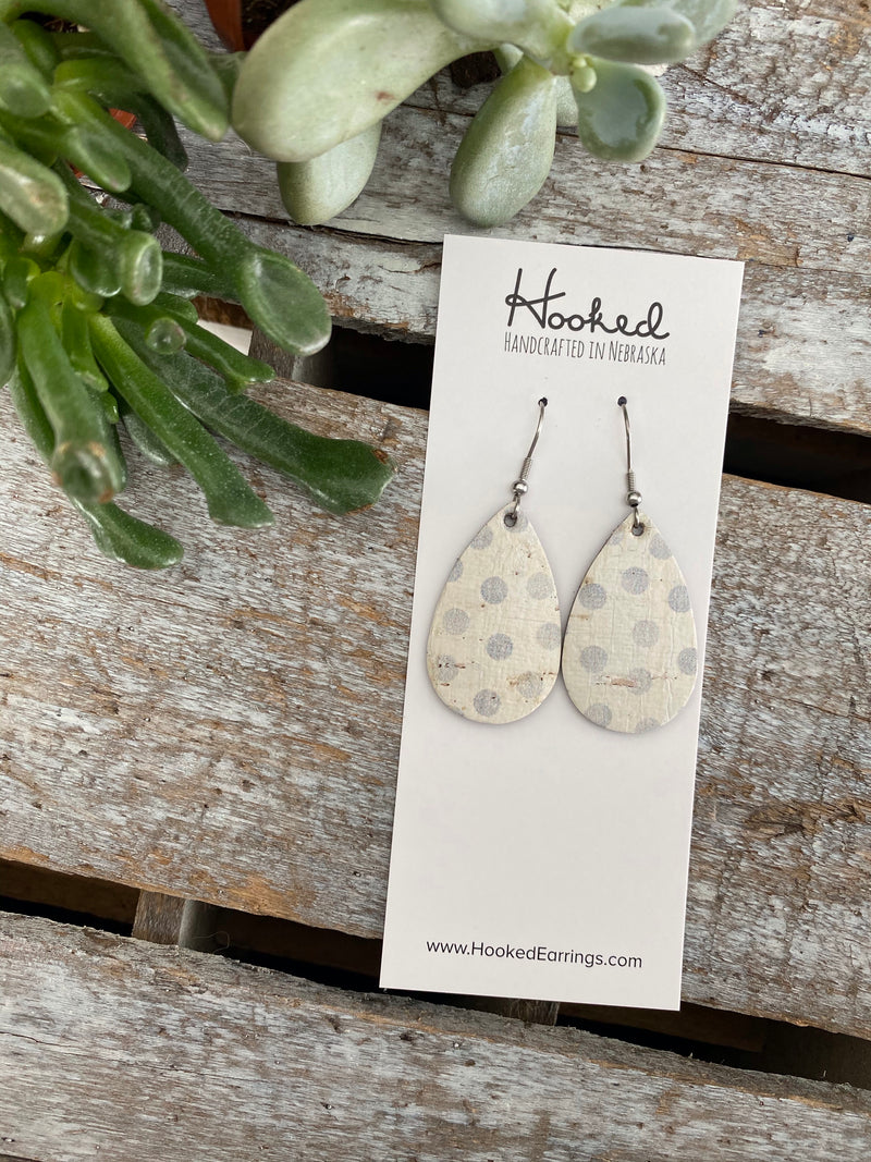 Retro Dot Birch Teardrops - Small