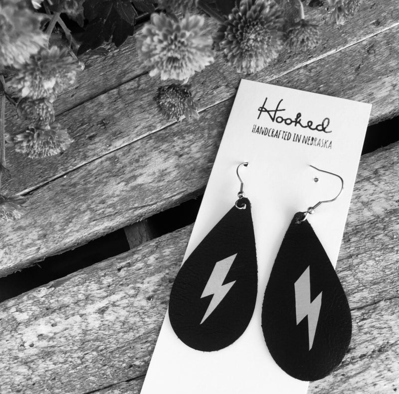 A Little Bit Custom - Lightning Bolt Teardrops - Medium