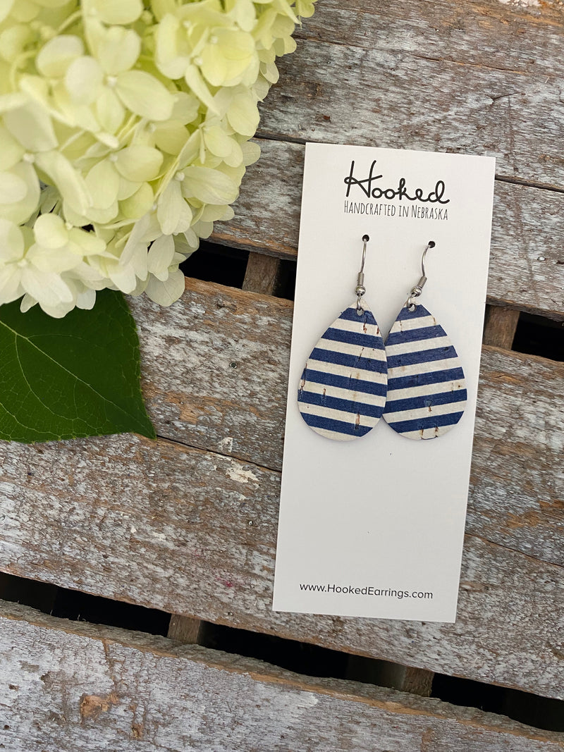 Nautical Stripe Teardrops - Small