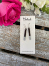 Wooden Earrings - Reversible Dipped Skinnies