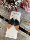 Rose Gold Dipped Black Lilies - Medium