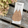 Double Gold Criss Cross Teardrops - Large