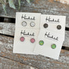 Druzy-Style Round Studs - 8mm
