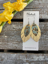 Patina on Gold Fringe Layered Petals - Large