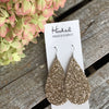 Shaved Gold Glitter Teardrops - Large