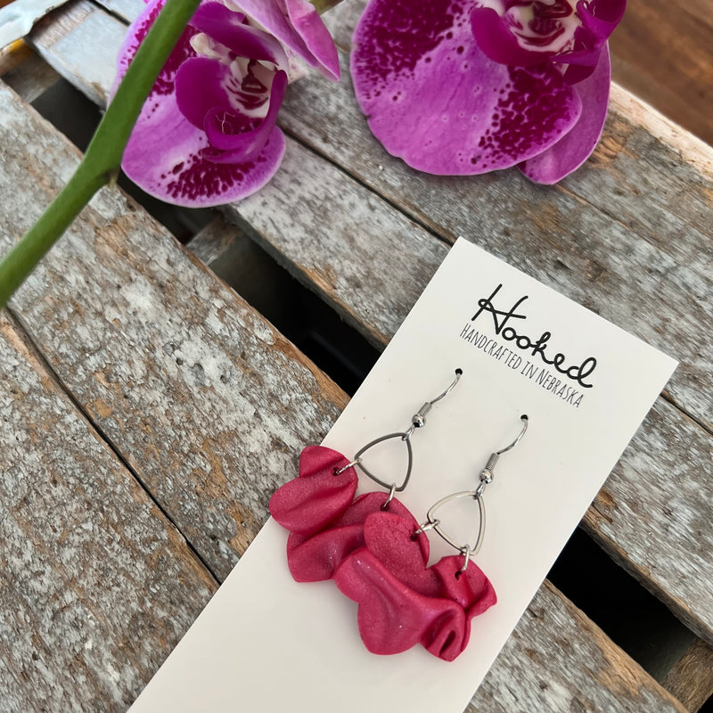 Ruffled Arches - Raspberry Silk - Medium