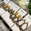 Mustard and Midnight Teardrop Cutouts - Medium