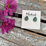 Sparkling Teardrop Studs - Small