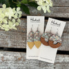 Jade Leaf Half Hoops