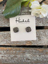 Druzy-Style Square Studs - 10mm