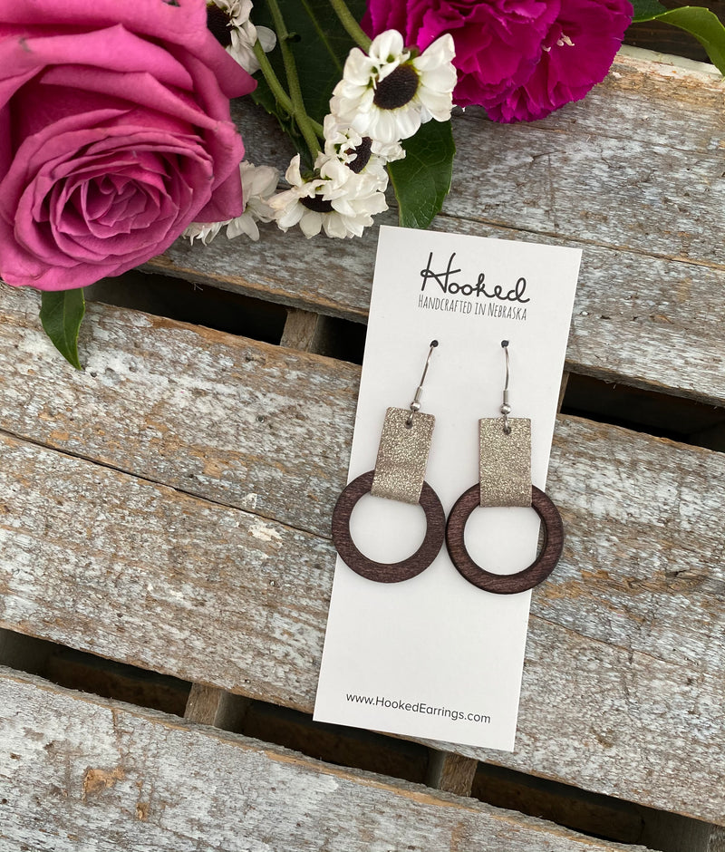 Looped Wooden Hoops - Size Small