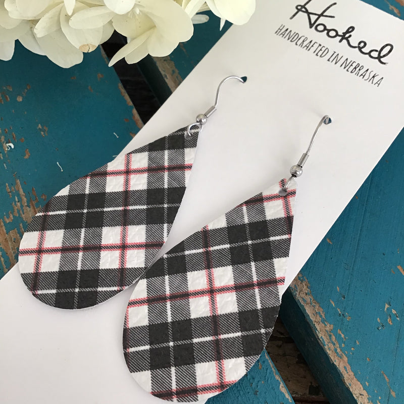 Prep School Plaid Teardrops - Medium