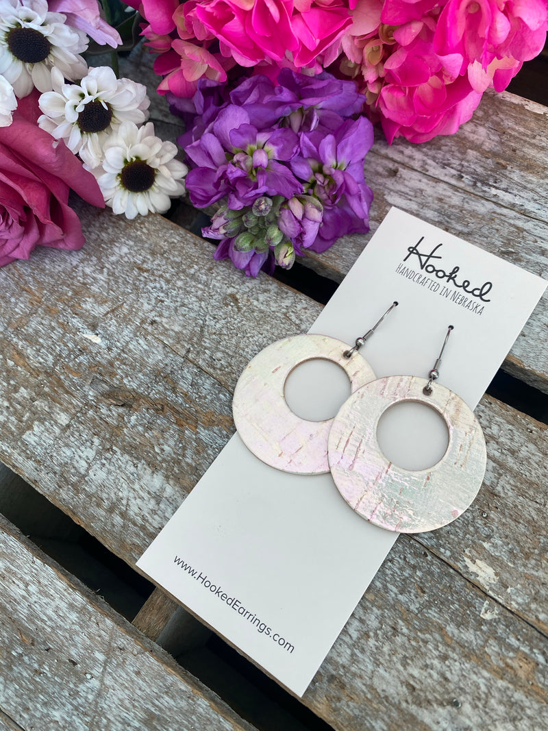 Shiny Opal Cork Circle Cutouts