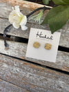 Druzy-Style Square Studs - 10mm