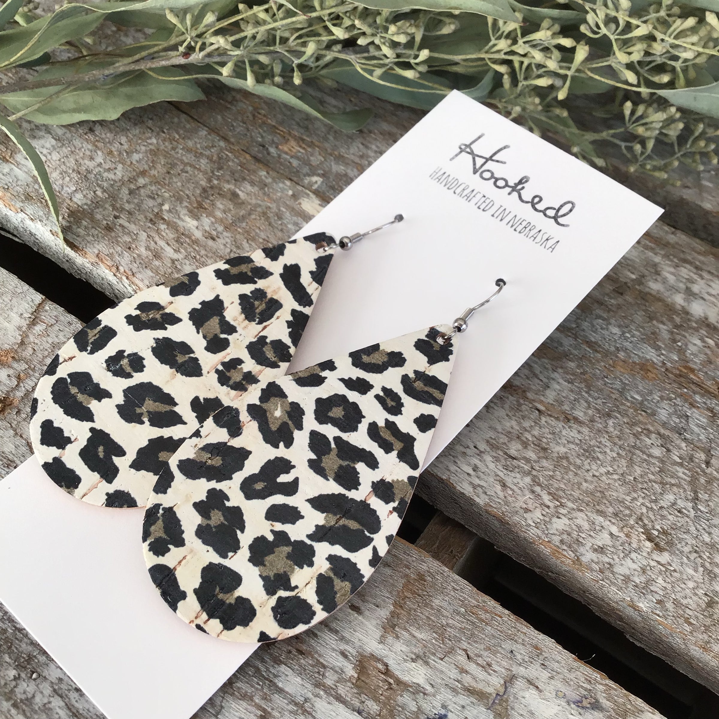 Leopard Birch Teardrops - Large