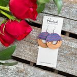 Haute Herringbone Half Hoops