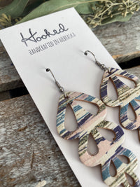 Small Watercolor Stripe Cork Hyacinths