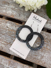 Cosmic Glitter Wooden Hoops - Medium