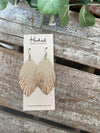 Glitter Dipped Ivory Fringe Petals - Large