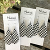 Houndstooth Teardrops - Medium