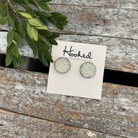 Druzy-Style Round Studs - 14mm