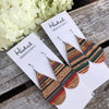 Bayadere Stripe Cork Teardrops - Medium