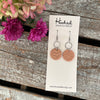 Hammered Copper Stacked Circles - Small