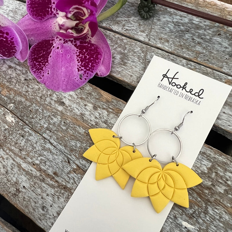 Lemon Lotus Hoops - Large