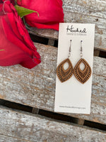 Wooden Deluxe Cutout Earrings - Small Aspen