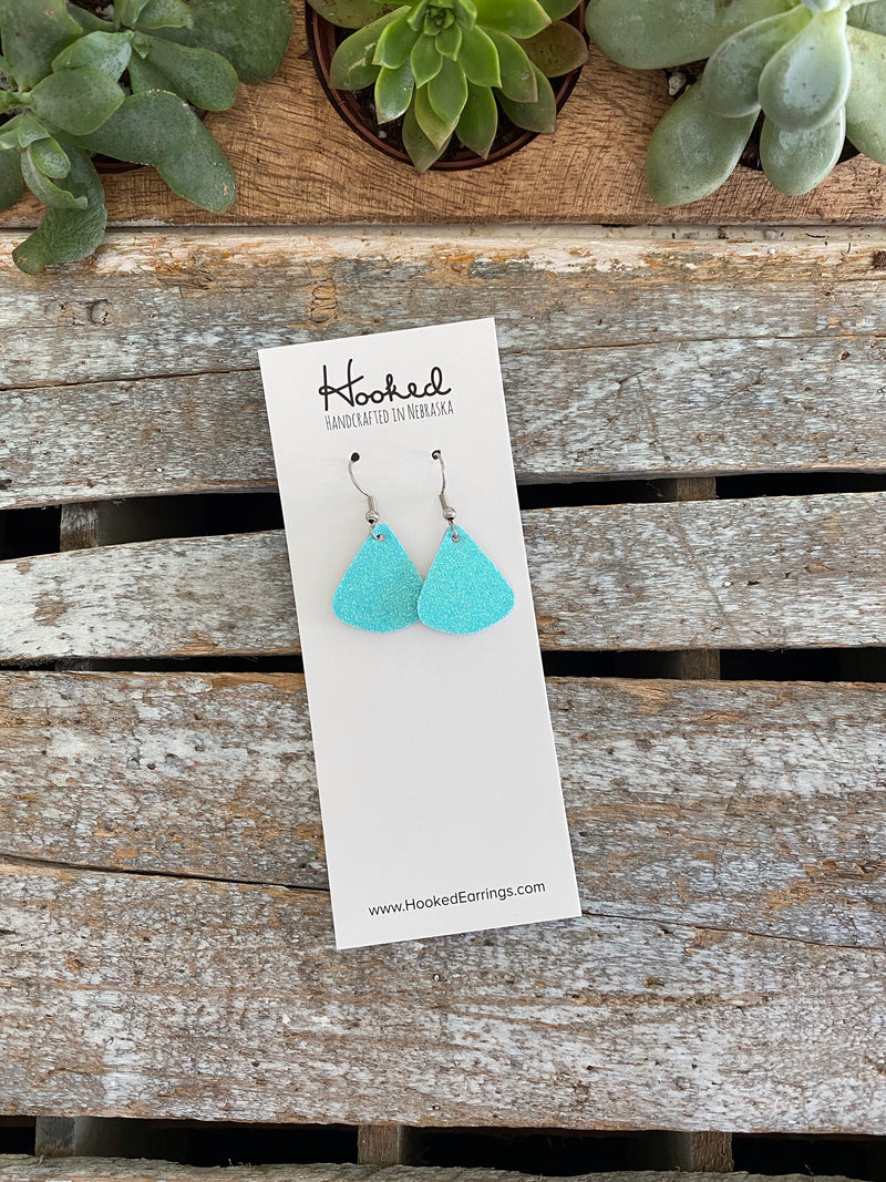 Aqua Glitz Triangle Minis