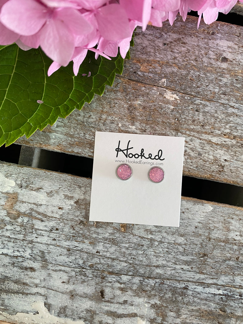 MORE Druzy-Style Round Studs - 8mm