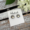 Paw Print Studs