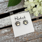Paw Print Studs
