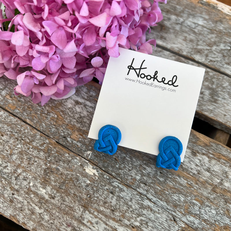 Huggie Hoops - Baltic Blue