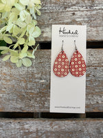 Filigree Teardrops in Scarlet - Small