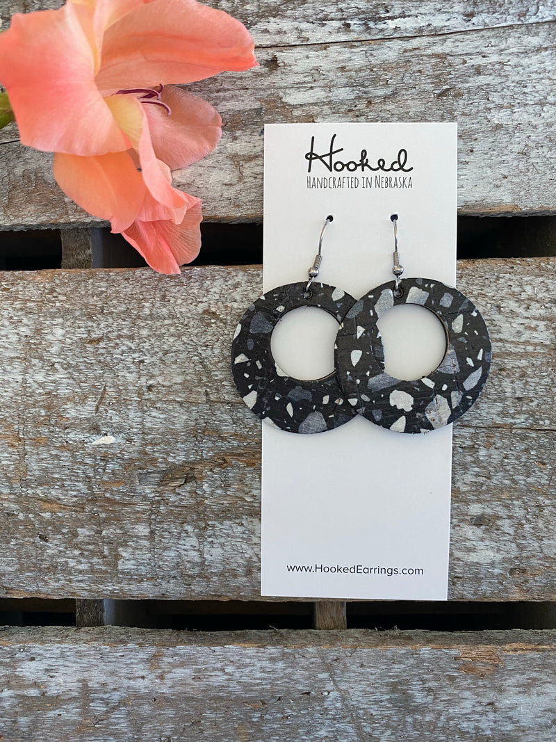 Black Granite Circle Cutouts