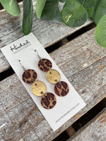 Gold and Sassy Cork Stacked Rounds - Medium