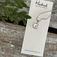 Kids’ Charm Necklace + Silk Jewelry Wallet Gift Set