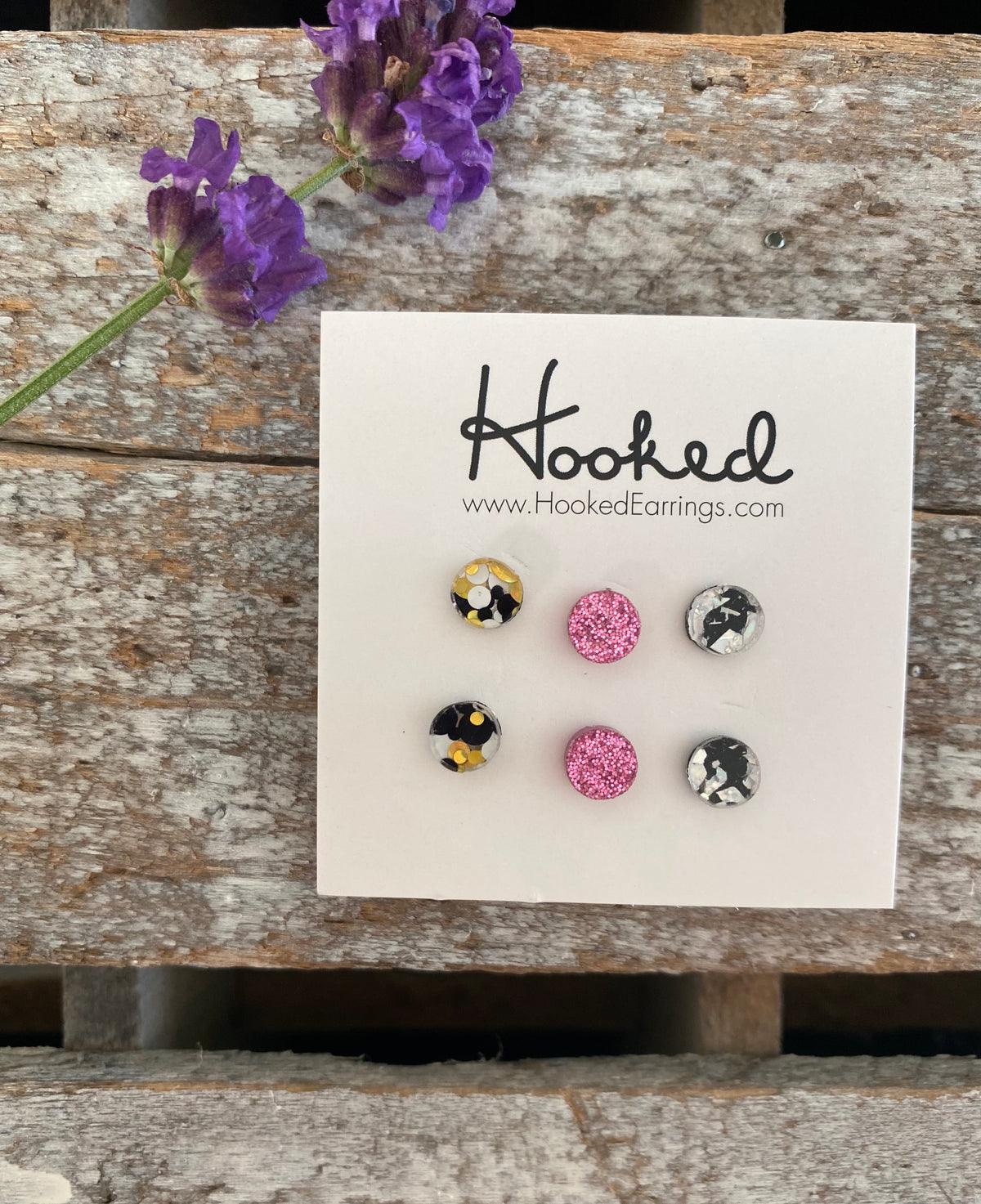 Tiny Disc Stud Collection - Three Pack