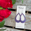 Haute Herringbone Teardrop Cutouts - Medium