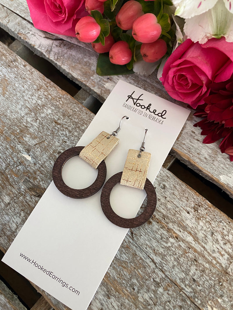 Looped Wooden Hoops - Size Small