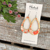 Classical Poinsettia Teardrop Cutouts // Gold Edged - Medium