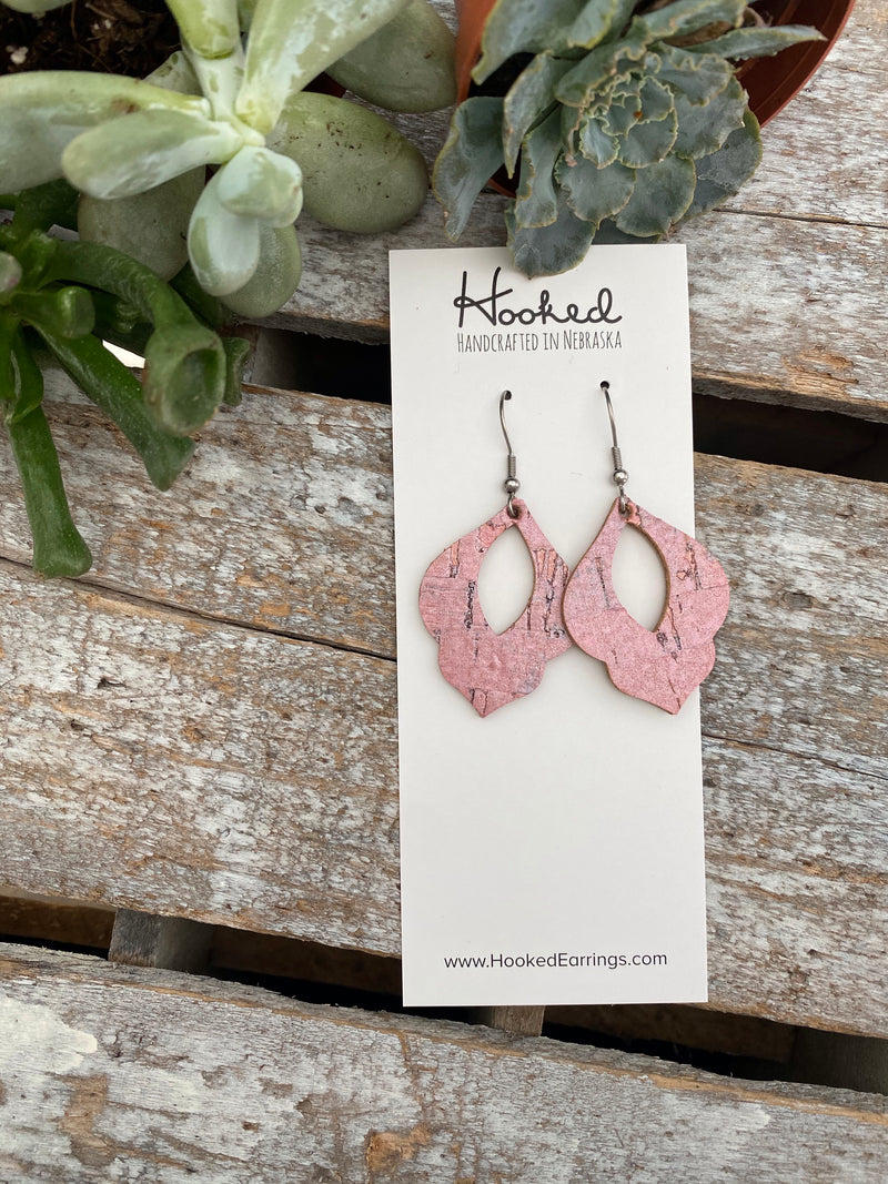 Powder Pink Pearl Cork Orchids - Small