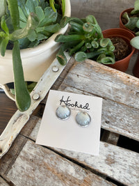 Opal Sparkle Studs - 12mm