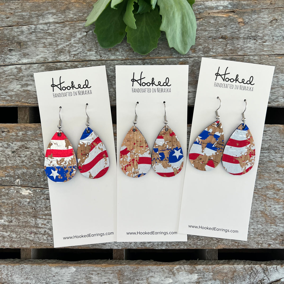 Old Glory Cork Teardrops - Small