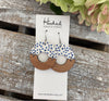 Blue Dotted Blue Birch Half Hoops