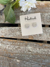 Druzy-Style Square Studs - 10mm