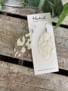 Clearly White Leopard Pool Earrings