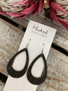 Gold Strand Jet Cork Teardrop Cutouts - Medium