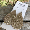 Shaved Gold Glitter Teardrops - Large